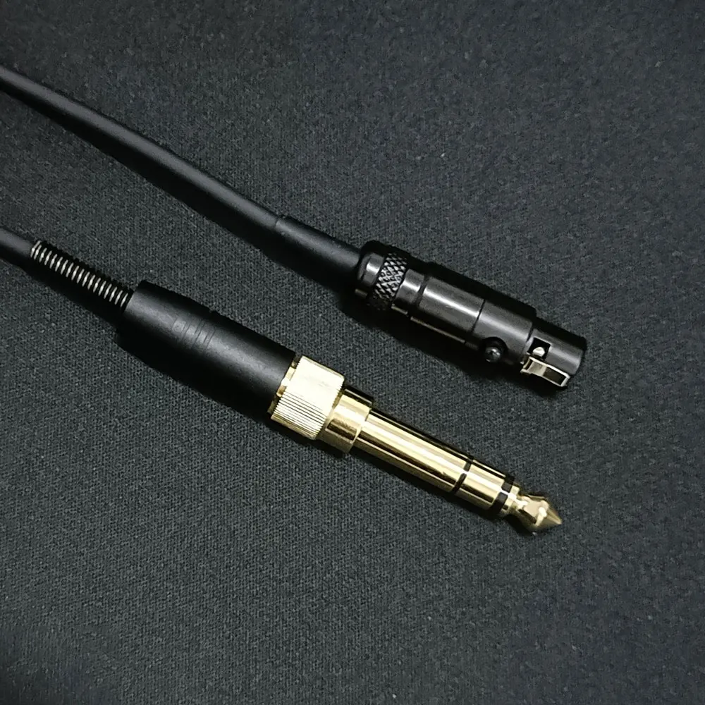 New Spring Headphone Cable for AKG K240 K702 Q701 K271 K267 K712 k550 mkiii Headset Audio Wire 6.35 / 3.5mm Male to Mini XLR