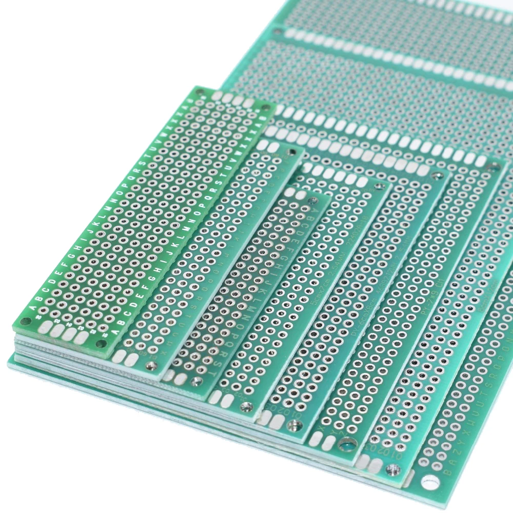 Picture 4: 5PCS Double Side Prototype Diy Universal Printed Circuit PCB Board Protoboard 7x9 6x8 5x7 4x6 3x7 2x8cm