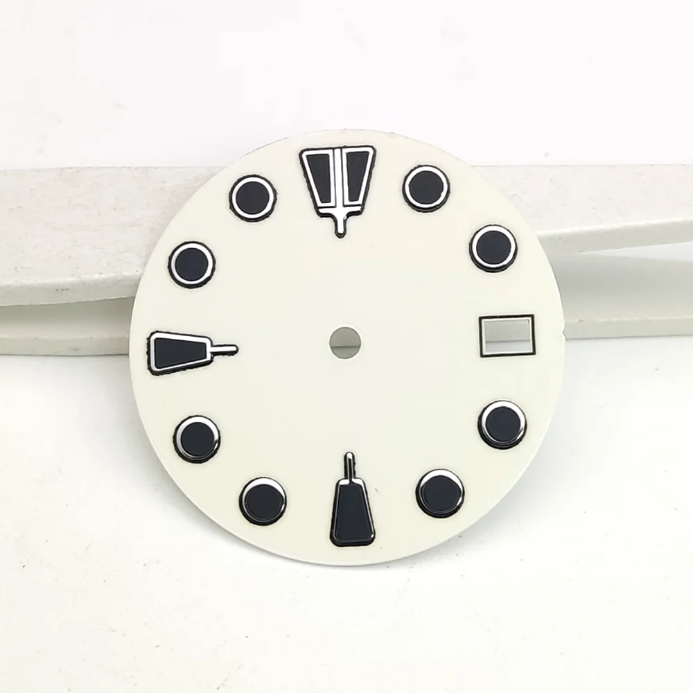 Full luminous dial, green luminous at night, for NH35, dial diameter 28.5 mm, watch assembly accessories