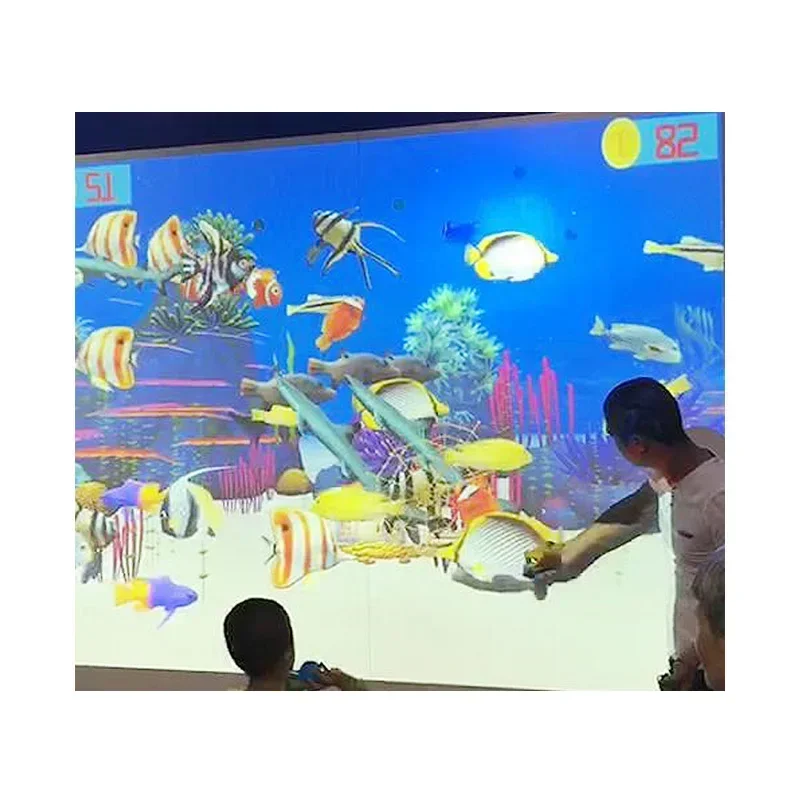 VR Kids Fun Zone AR Magic Ball Interactive Projection Wall Game Children Interactive Projector Games