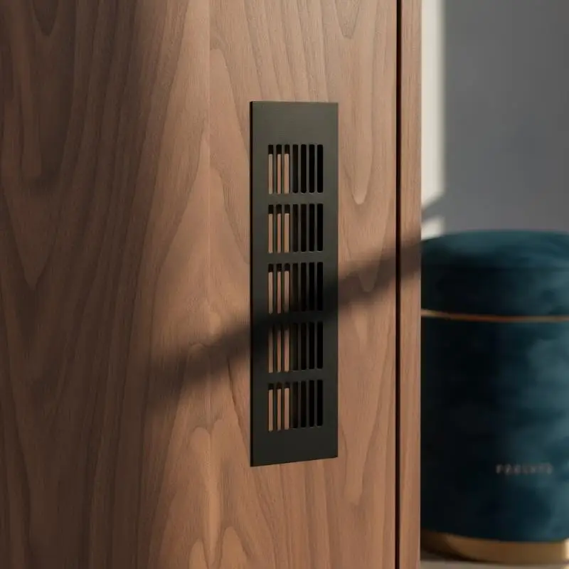 Aluminum Alloy Ventilation Grilles Rectangular Air Vent Cover Heat Dissipation Vent Panel For Wardrobe Cabinet Furniture Door