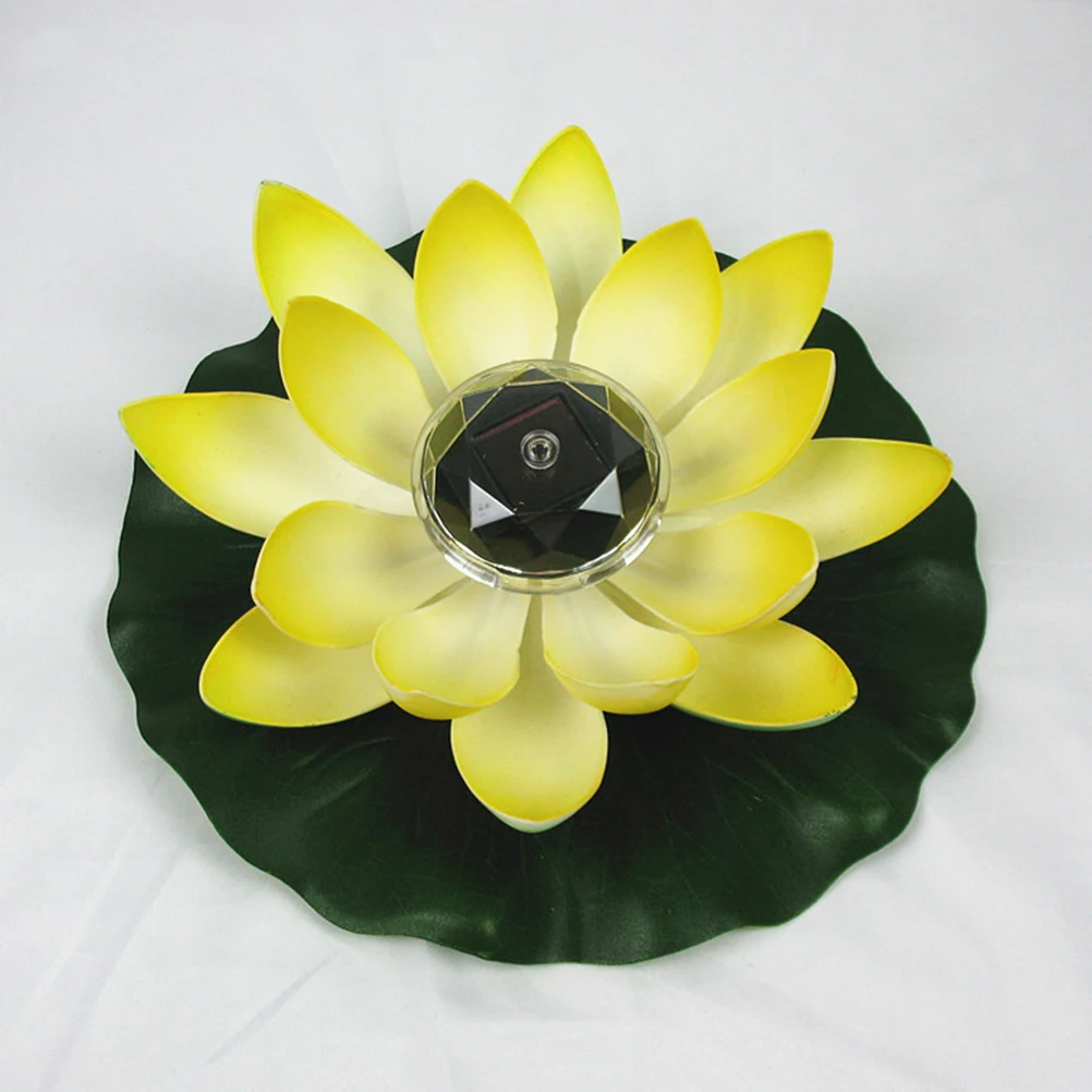 

2 Pcs Flower Lamp Lotus Lantern Garden Accessories Betta Fish Decor Decorations