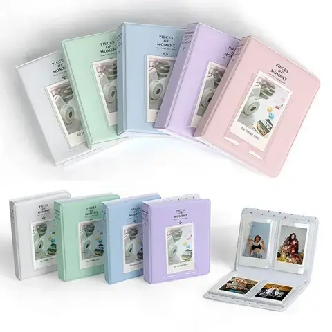 64 Kieszenie Album na Zdjęcia Polaroid Mini Etui na Zdjęcia Przechowywanie Filmów Fujifilm Instax Mini Album Ślubny Instax