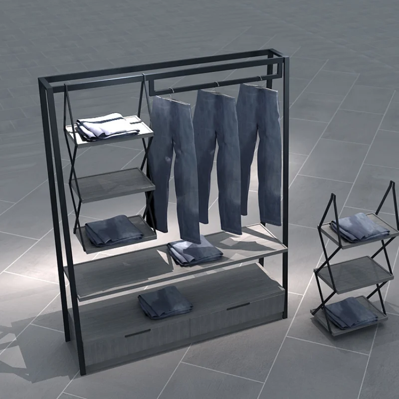 [Customized]Retail clothes shop display rack,display rack clothes shop