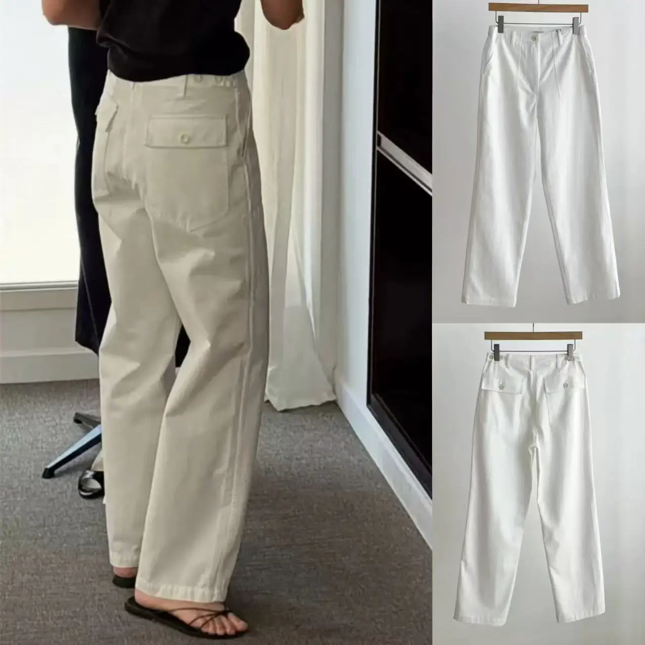 

Американские ретро-брюки свободного прямого кроя, универсальные повседневные брюки для женщин