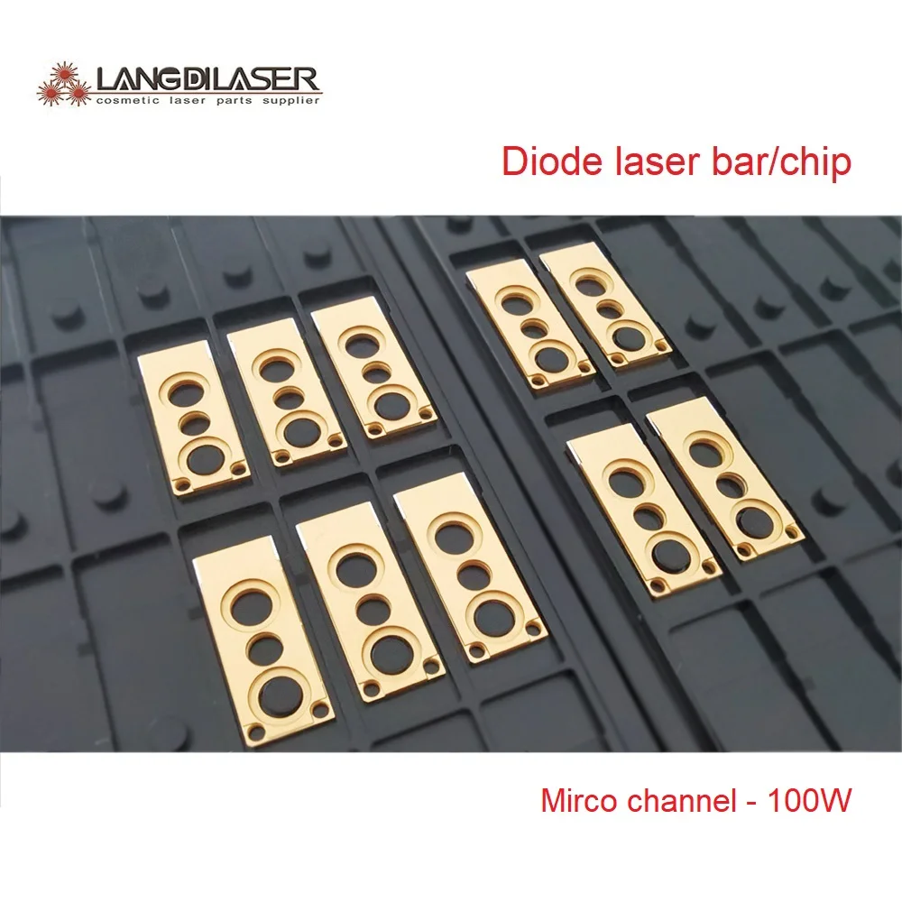 Micro Channel Diode Laser Bar / Diode Laser Chip / 808 & 810nm MI Laser Bar /  Power : 100W/each