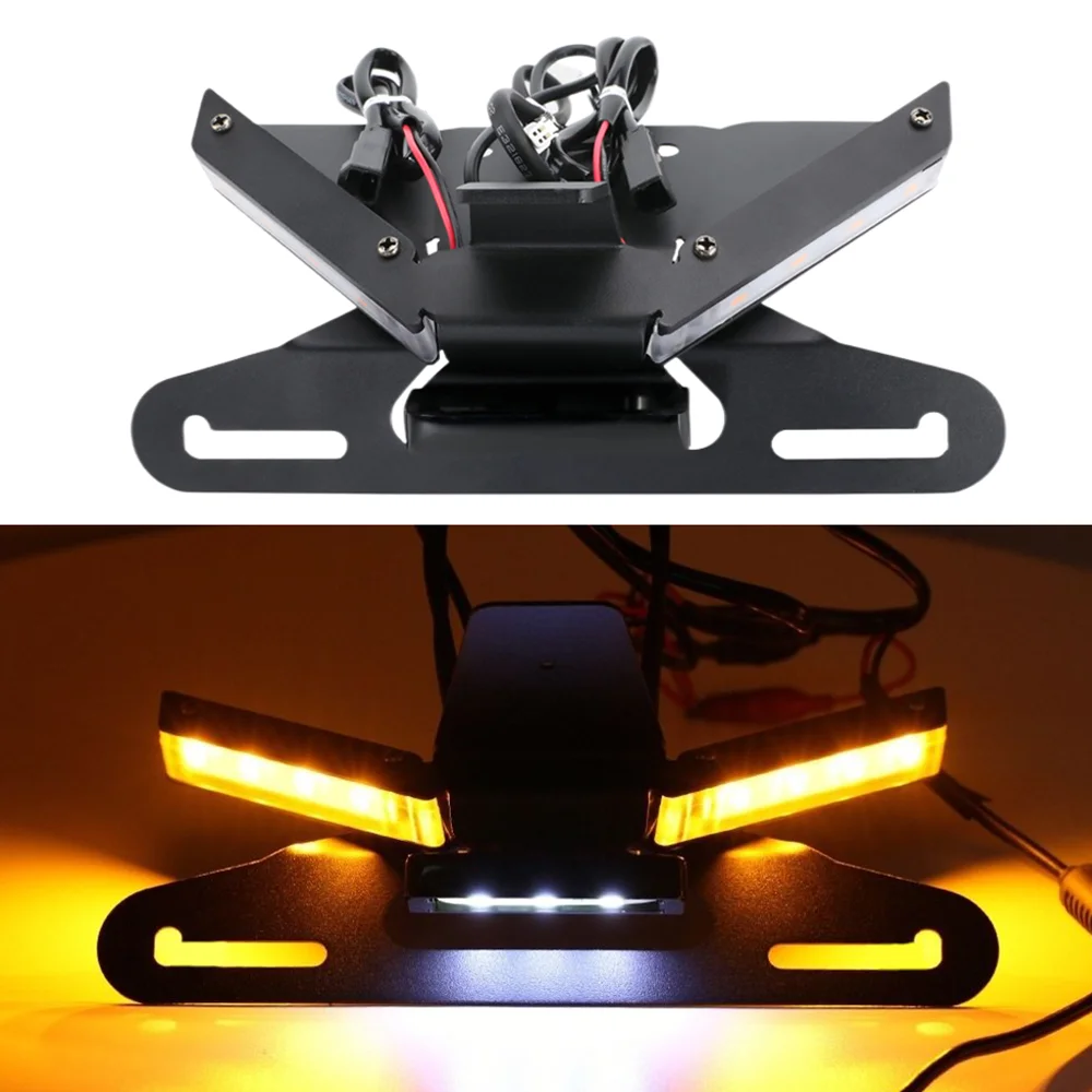 For DUCATI Panigale V4/S/R V2 Streetfighter 1100 Tail Tidy Fender Eliminator Motorcycle License Plate Holder LED Turn Signal V4S