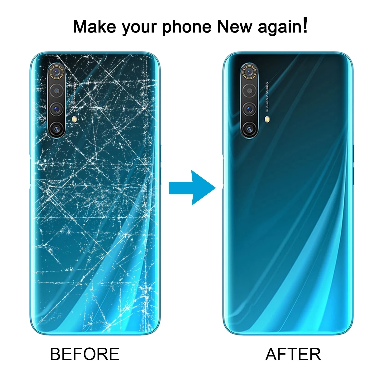 For OPPO Realme X3 / Realme X3 SuperZoom Battery Back Cover