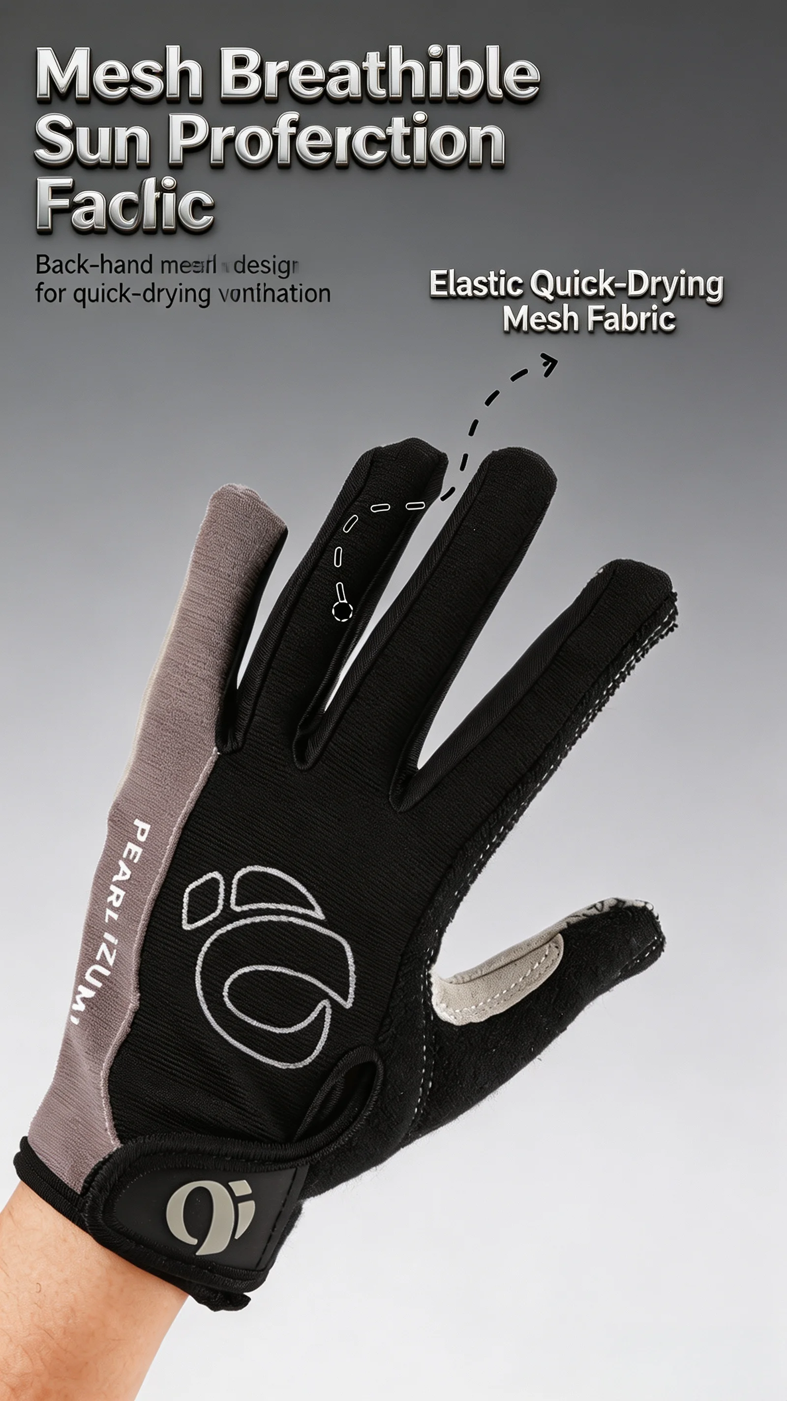 Vollfinger-Fahrradhandschuhe mit Touchscreen-Funktion, Gel-Polsterung, Stoßdämpfung, Rutschfest für MTB und Rennrad, Herbst-Modell für Männer und Frauen – Detail 3