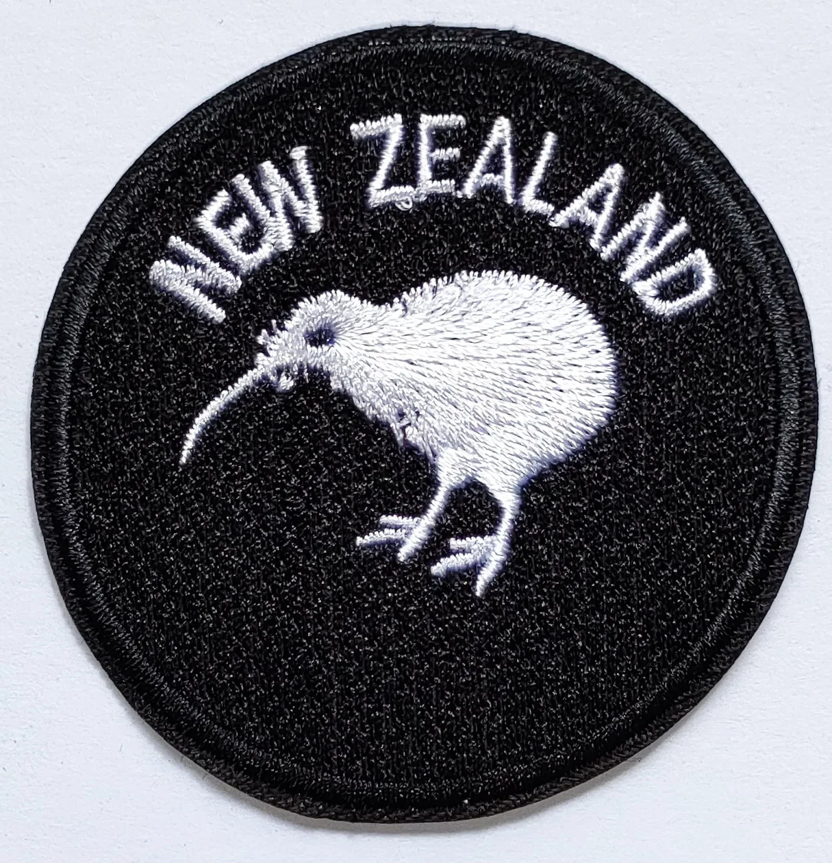 

(5 pack) New Zealand kiwi bird flag embroidered applique iron on patch (≈ 6 cm)