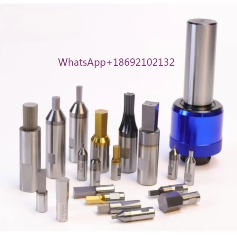 Hexagon Rotary Broach Punch Bit High Speed Steel with Coated Punching Tool HSS Coating Rotated Cutter Holder