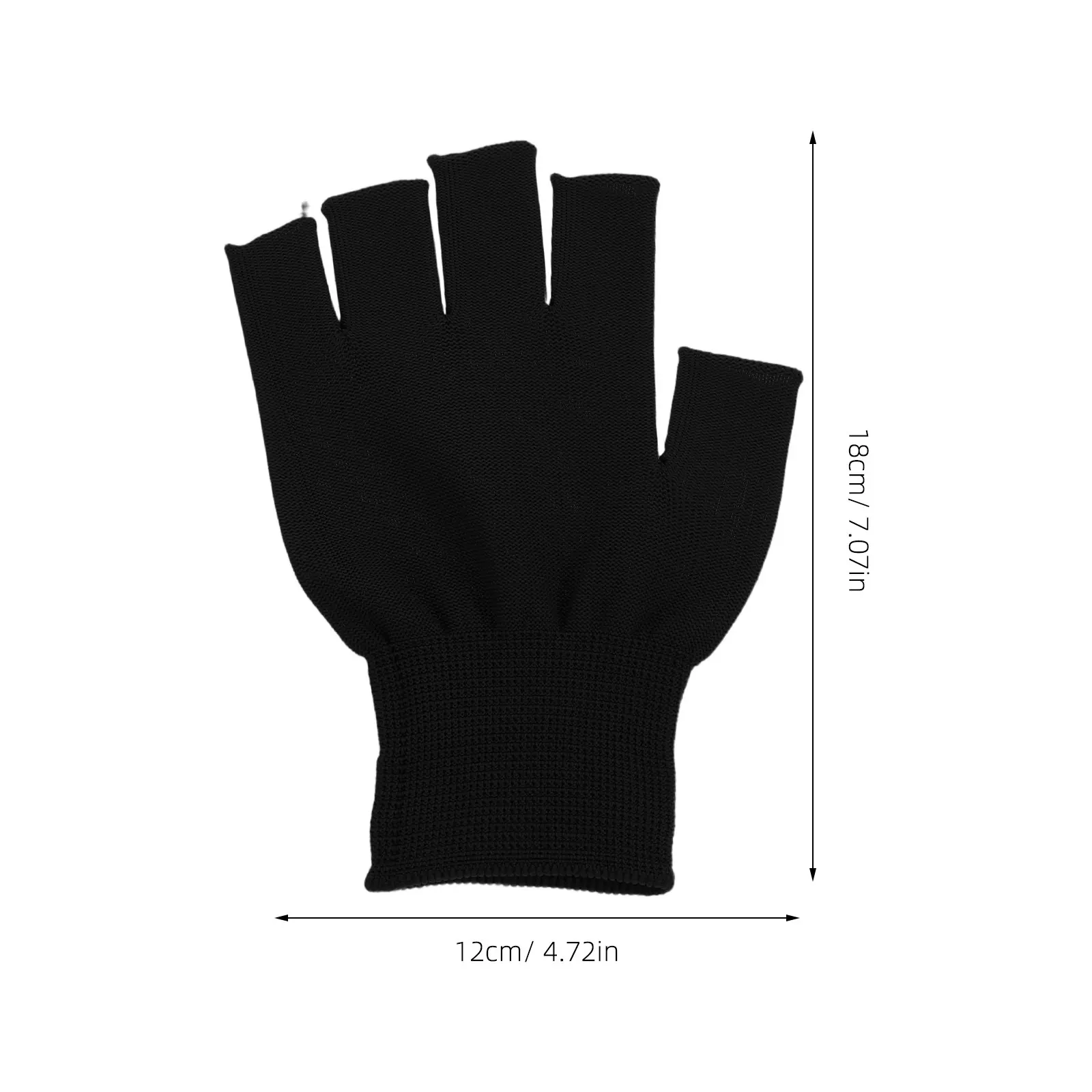 5Pairs Winter Fingerless Work Gloves Non-Slip Palm Grip Breathable Warm Gloves for Cold Weather Driving Cycling Hiking DIY