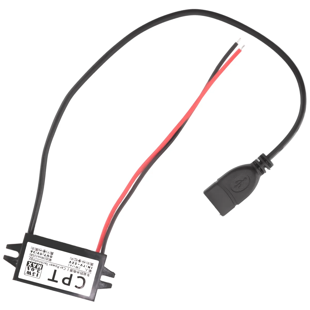 単一のUSBアダプターを備えた車の電力変換器,電圧変換器,電話充電用コネクタ,カーオーディオ,DC 12v〜5v,3a