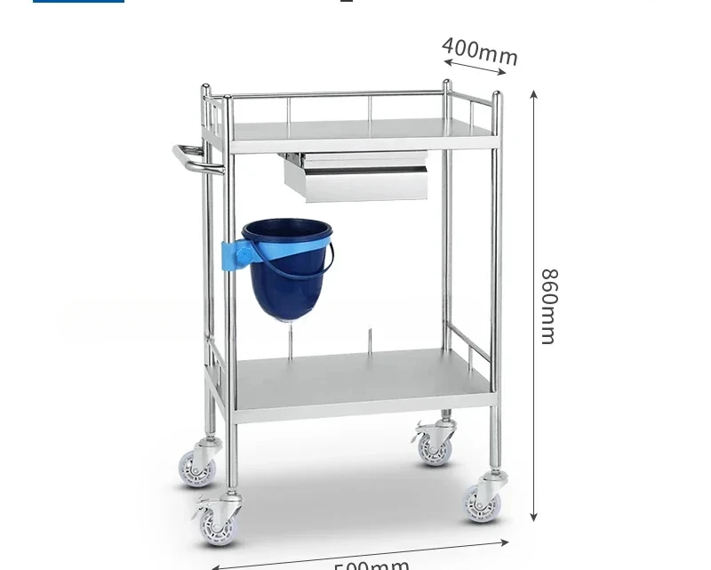 Chariot de salon utilitaire en acier inoxydable, proximité médicale, outil de stockage de wers, chariot de tatouage, Cheshire to Auxiliar, meubles de salon