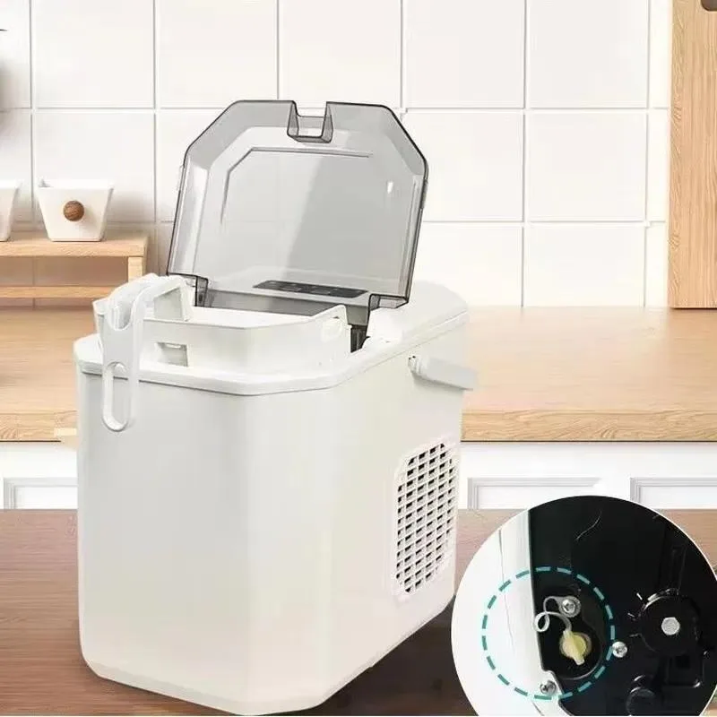 Portable Automatic Stainless Steel Ice Machine High Efficiency Mini Maker for Household and Commercial Use