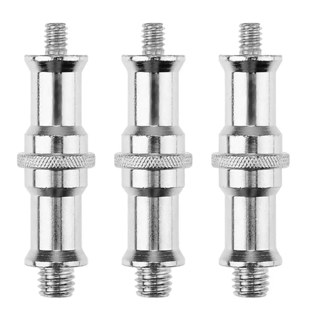 

3pcs Threaded Adapter 1 4 to 3 8inch Durable Light St Spigot Stud Mount Tripod Threaded Screw Adapter Monopod Accessory