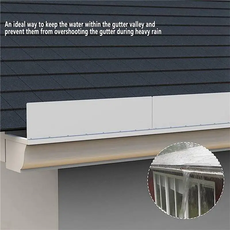 AB33-16Pcs Rain Gutter Gutter Splash Guards For House Roof Corner Diverter Roof Rain Diverter Gutter Splash Guards