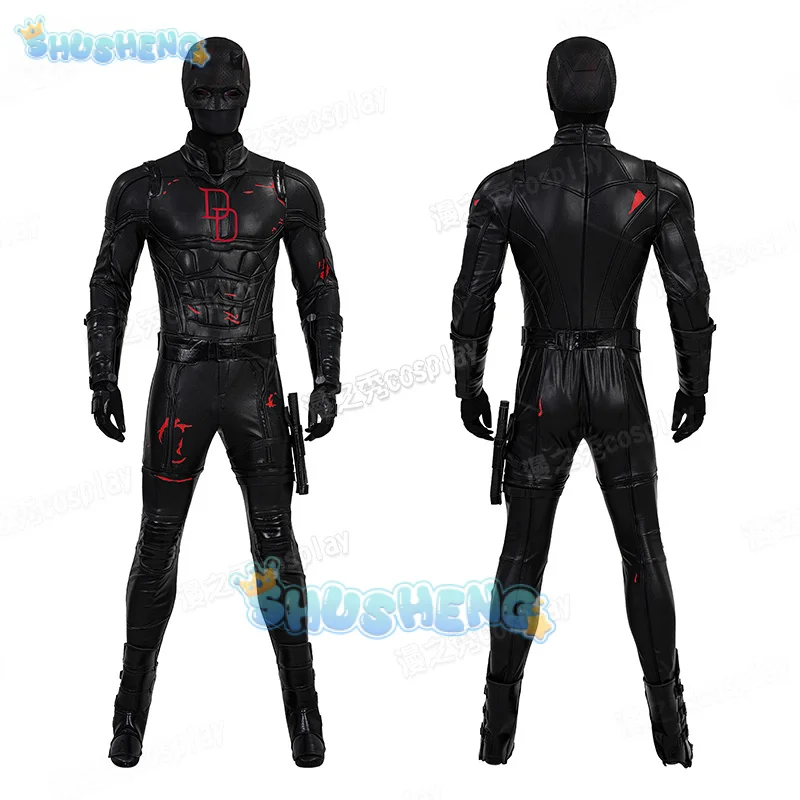 زي دارديفيل التنكري زي الهالوين كرنفال حفلة عيد الميلاد لعب الأدوار ملابس للنساء والرجال