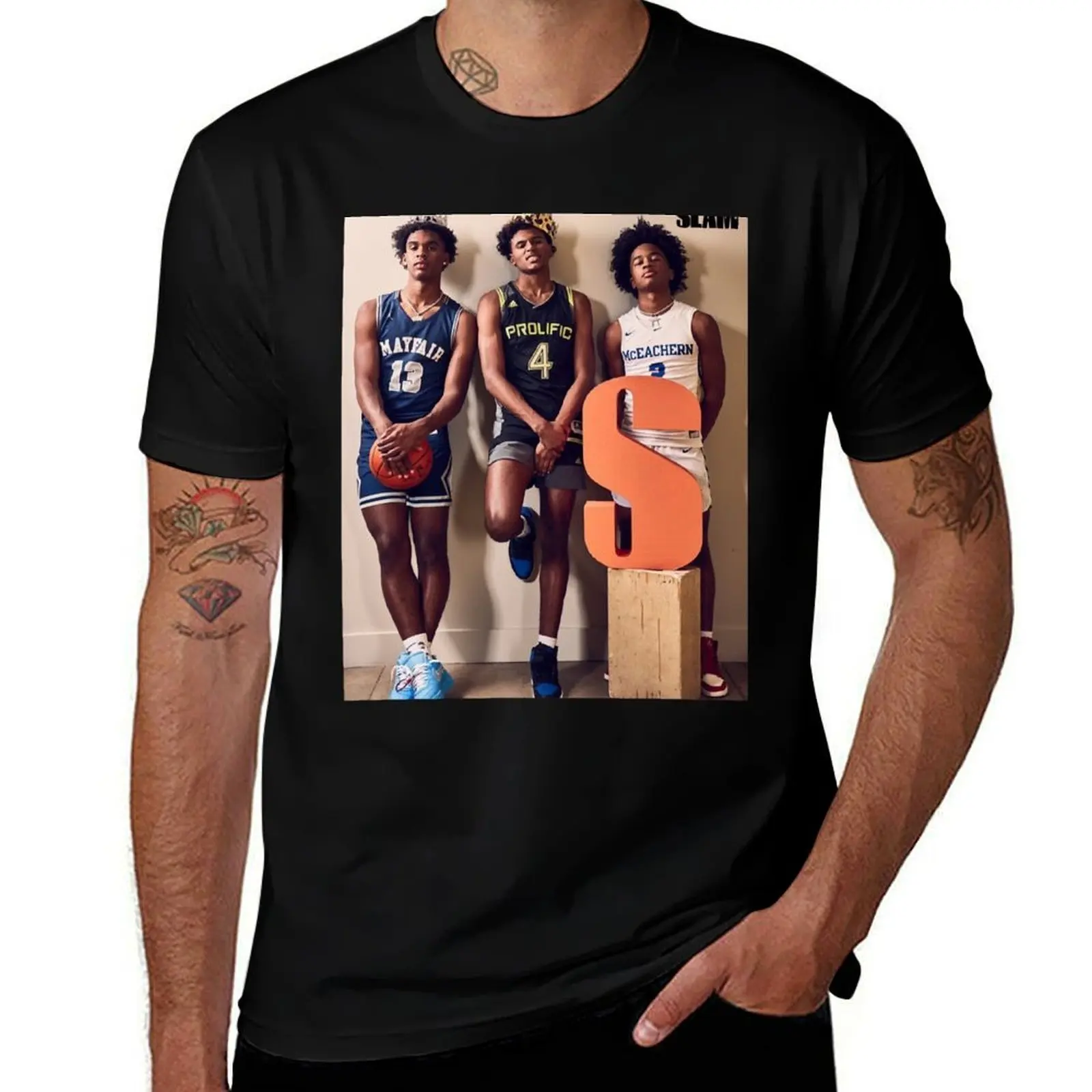 

Jalen Green Sherife cooper, Josh Christopher Slam T-Shirt Casual Trendy Short Sleeve T-Shirt