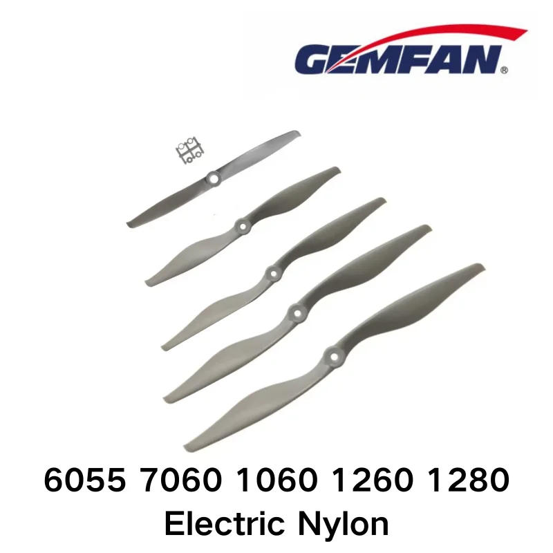 Electric Airplane Propeller 6055 7060 1060 1280 Gemfan Nylon High Efficiency Electric Aircraft Props APC with Adapter 4pcs/Lot