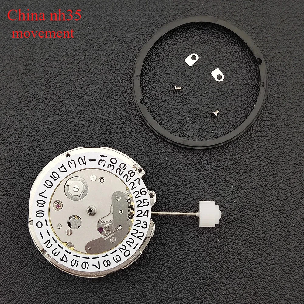 Mouvement mécanique automatique NH35 développé indépendamment, fabriqué en Chine, mouvement NH35 pour accessoires de remplacement pour hommes Seiko