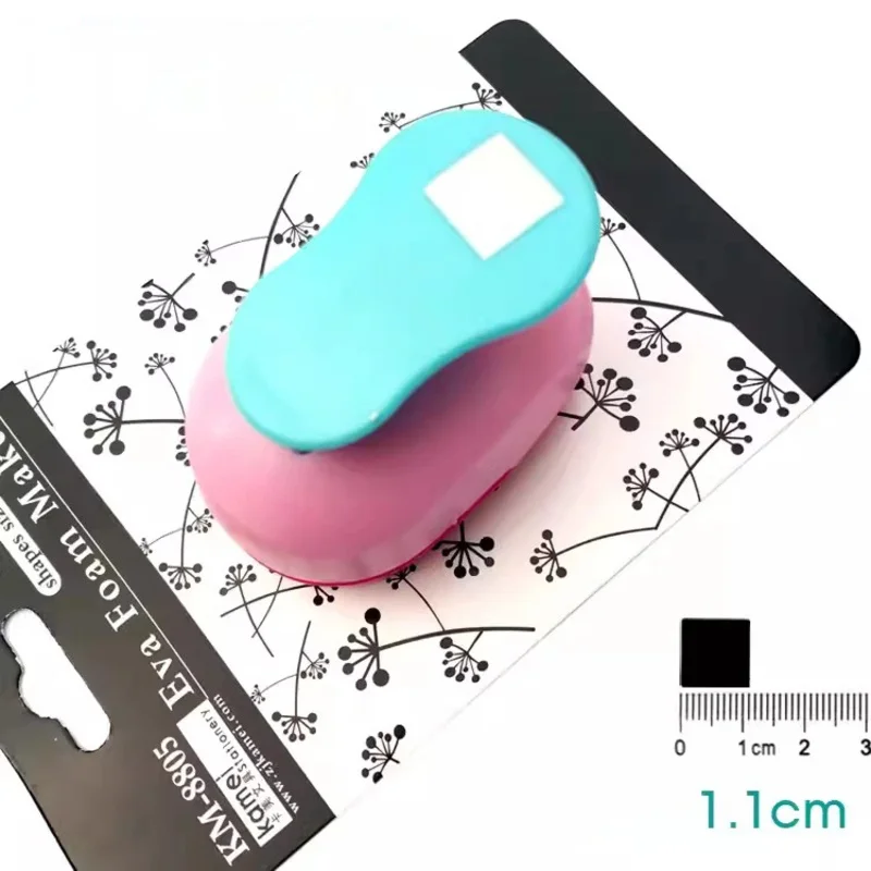 Square Triangle Geometry Craft Hole Punch Set Children Manual DIY Hole Punches Scrapbook DIY Paper Cutter