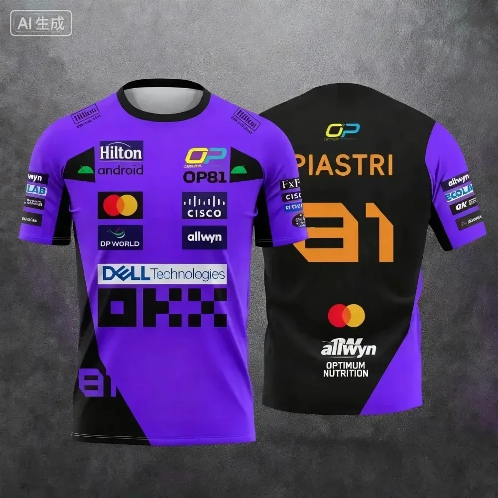 Atmungsaktive Rennsportbekleidung für Herren 2026 - Lando Norris' Stil, schnelltrocknend und geeignet für das Radfahren – Detail 10