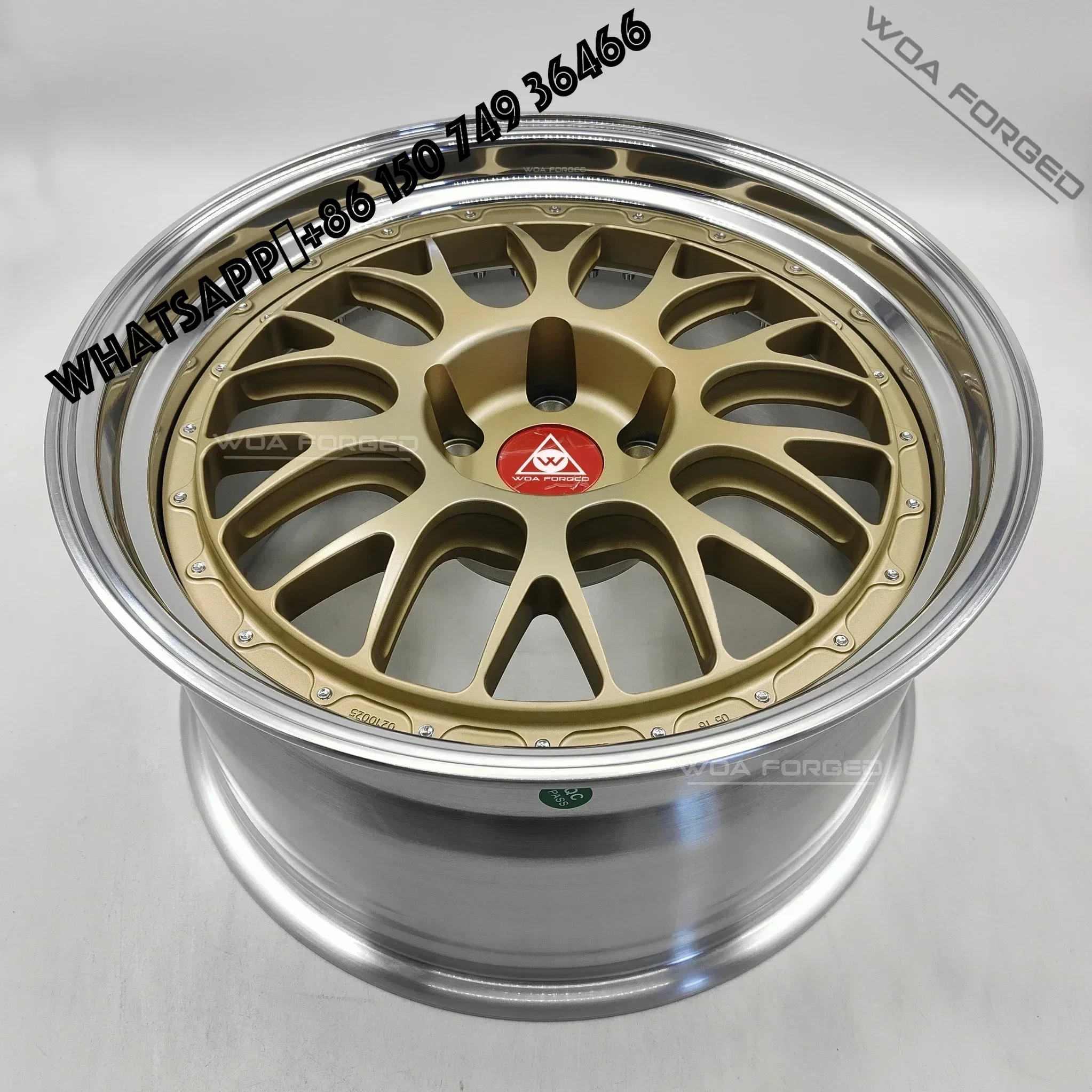

6061-T6 Forged Car Wheels BS E88 Golden Polishing Chrome Lip GT M2 F80 F90 E46 E92 M3 M4 F30 Forged Wheels 2 Piece 540i