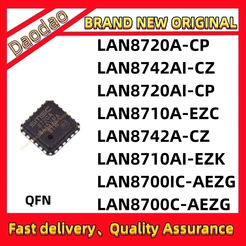 

LAN8720A-CP LAN8742AI-CZ LAN8720AI-CP LAN8710A-EZC LAN8742A-CZ LAN8710AI-EZK LAN8700IC-AEZG LAN8700C-AEZG QFN