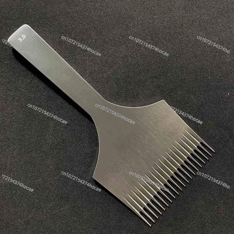 

20/15 Tooth French Style Hexagonal Chopper, DIY Handmade Leather Craft Punching Tool, Chisel Spacing 2.7/3/3.38/3.85/4MM