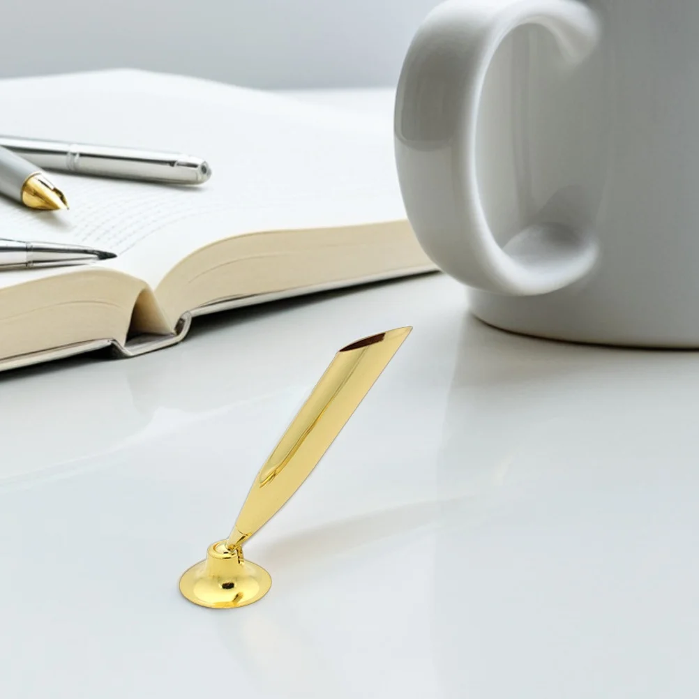 

10Pcs Metal Pen Holder Stylish Single Pen Stand Base for Desk Office Home Retail Counter Fountain Ballpoint Pencil Display