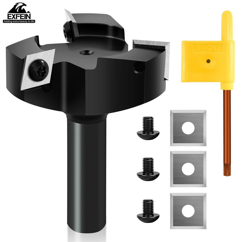 Tabla de carpintería, cortador de cuchillo, vástago redondo, corcho, aglomerado de madera dura, cabezal de corte de aleación dura para limpieza inferior CNC, 1 ud.