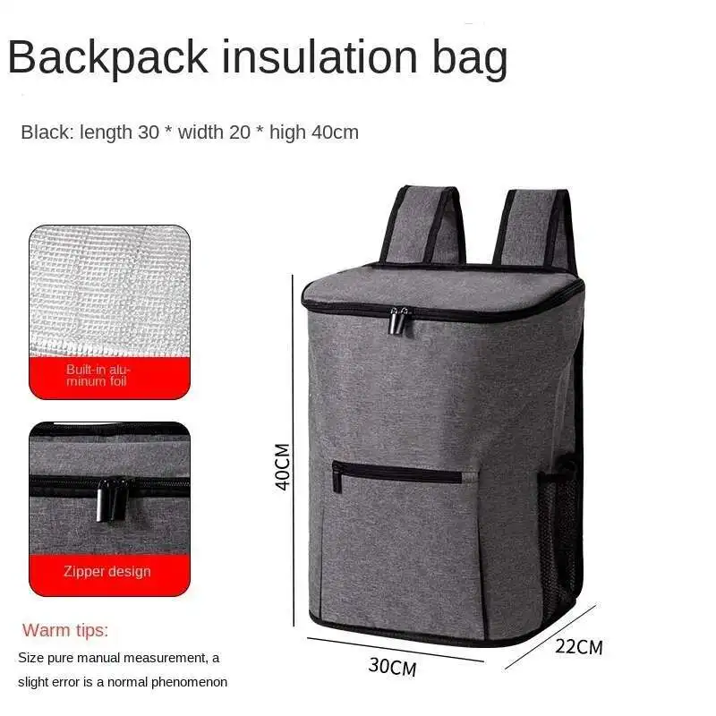 

Double Shoulder Ice Bag Large Capacity Red Wine Dinner Bag Insulated Backpack Multifunctional Outdoor Cooler Bag