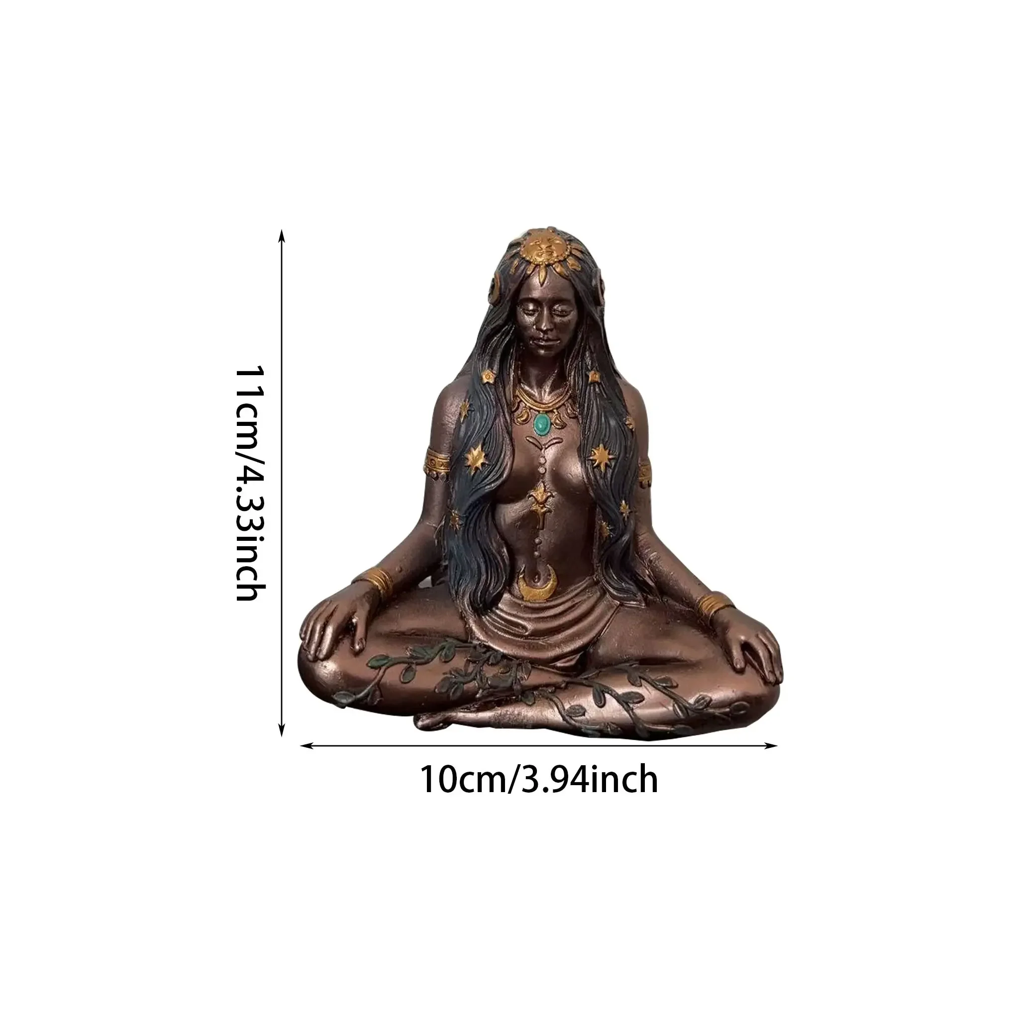 Earth Mother Statue Resin Craft, Home Decor Item, Desktop Ornament, Creative Desktop Decoration, Desktop Figurine, Entryway Bookshelf Decoration, House Gift Present, Resin Figure, Decorative Figurines, Decorative Ornaments, Decoration Items
