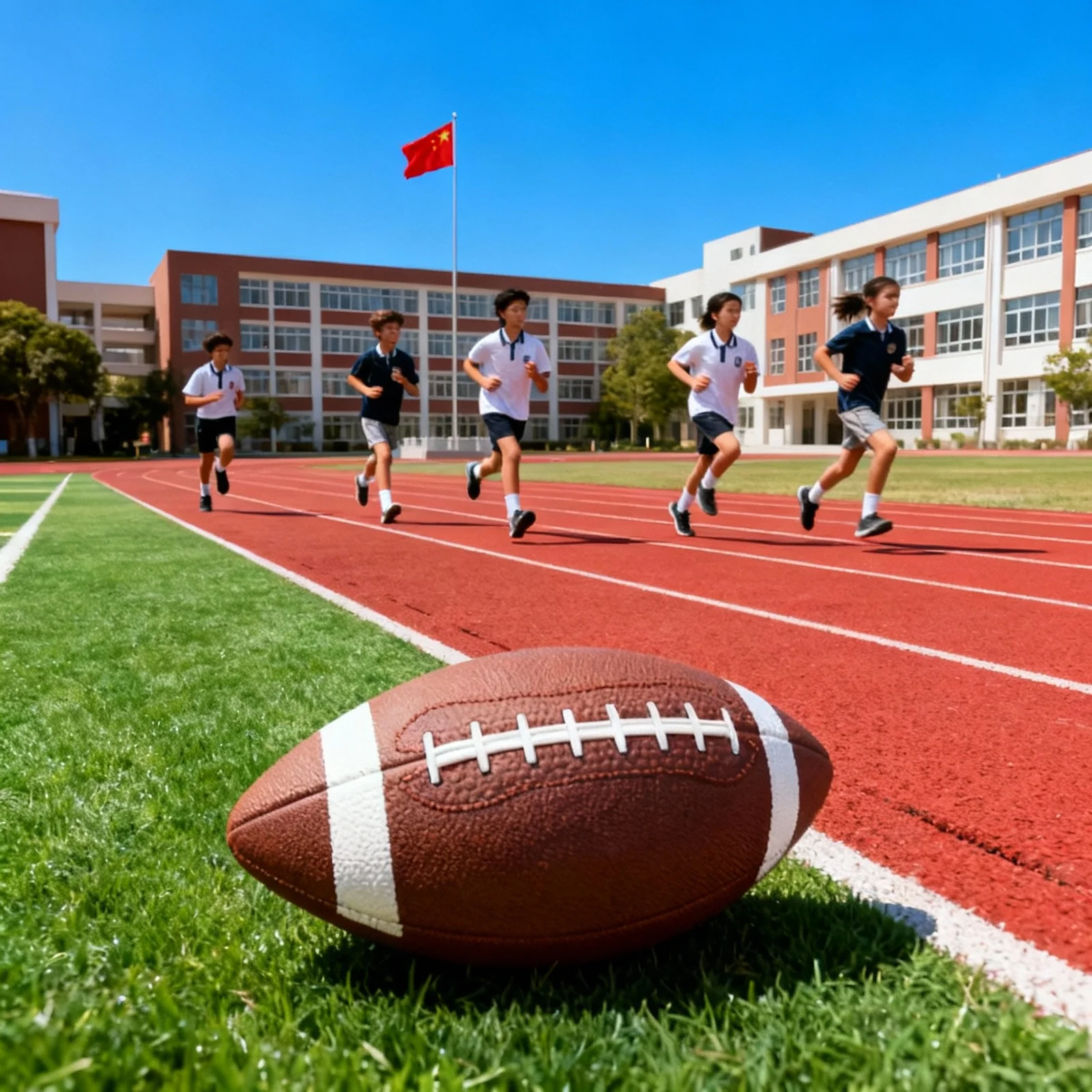 ลูกฟุตบอลรักบี้ขนาดมาตรฐาน 5 สำหรับการฝึกซ้อมระดับมืออาชีพ พกพาสะดวก เล่นได้ทั้งกลางแจ้งและในโรงเรียน