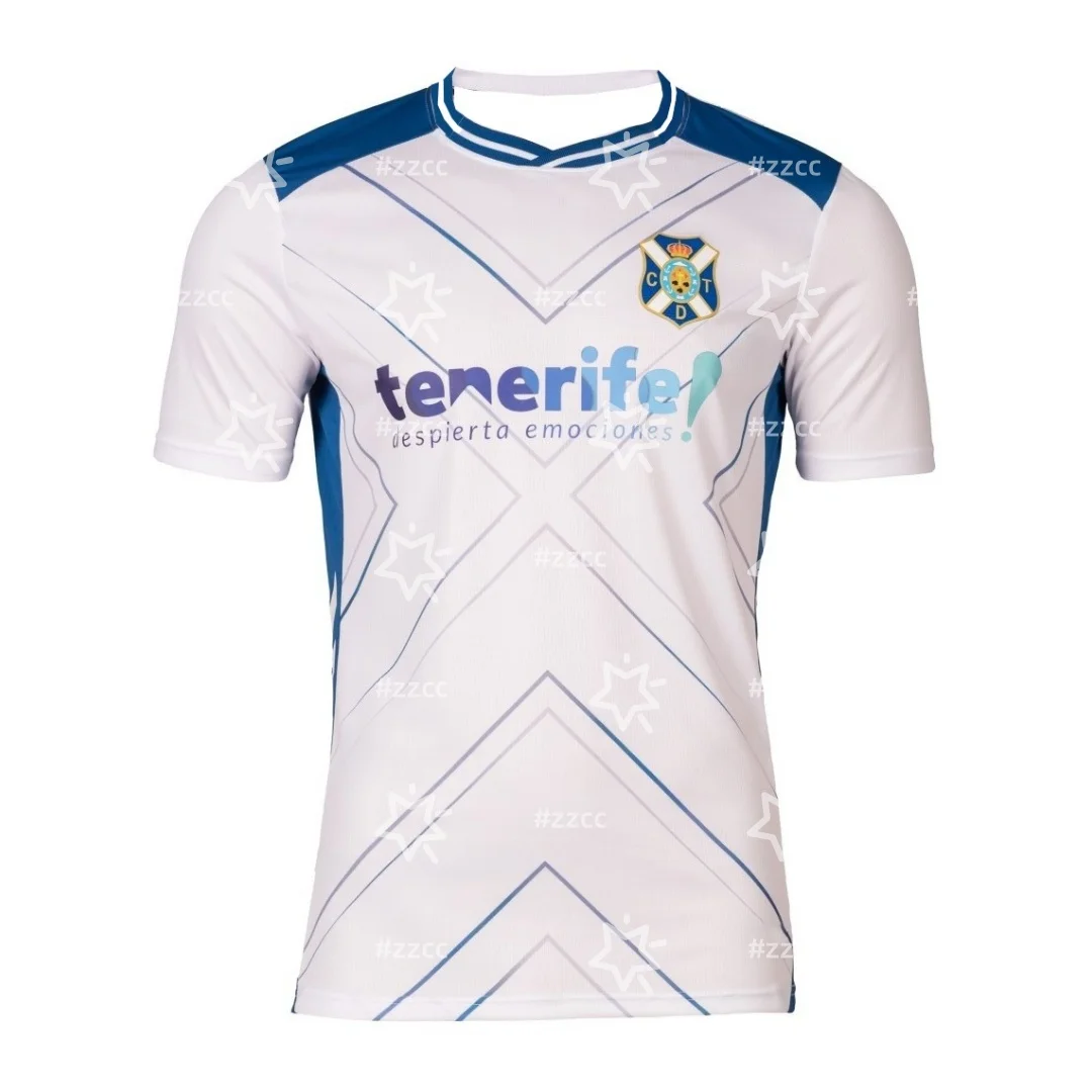 2025 Primera RFEF CD Tenerife camiseta de fútbol local camiseta de entrenamiento de partido deportes de otoño camiseta de secado rápido para hombres ropa para niños