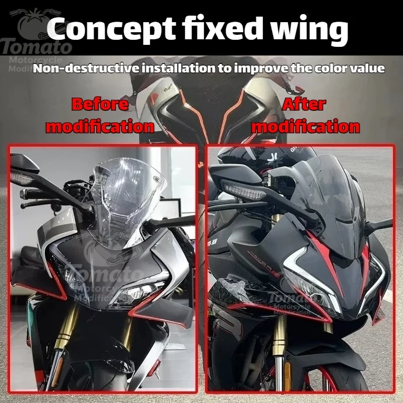 For Cfmoto 450SR 450SS Modification Winglet Spoiler, Air Deflector, Side Wing, Fairing, Wing Side Winglet Accessories Various Co