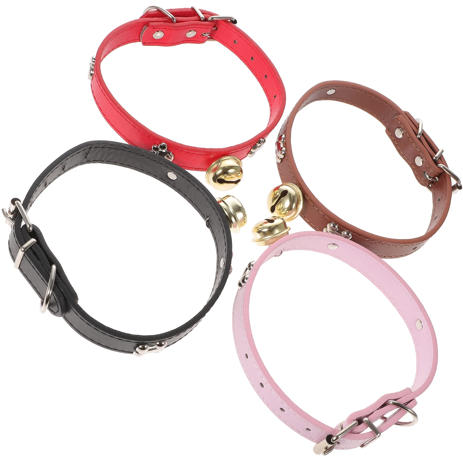 

4 Pcs Bell Collar Livestock Collars Sheep Goat with Bells The Dog Cattle Farm Animal Accessories