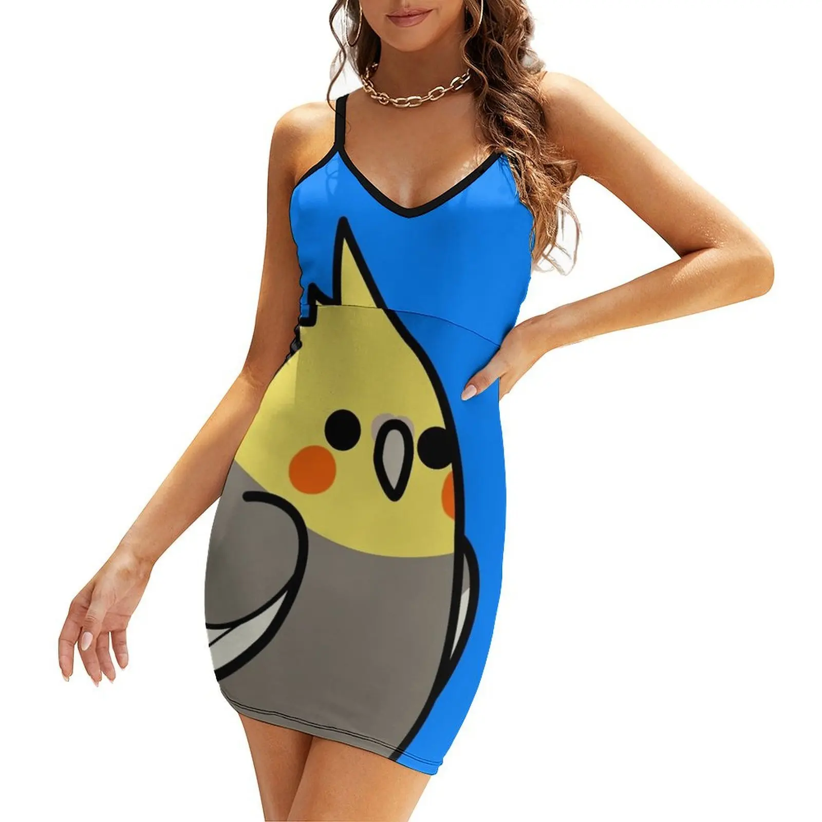 

Too Many Birds! - Yellow Cockatiel Sling Dress cute dress women's clothing summer 2025 novelties ladies dresses for women 2025