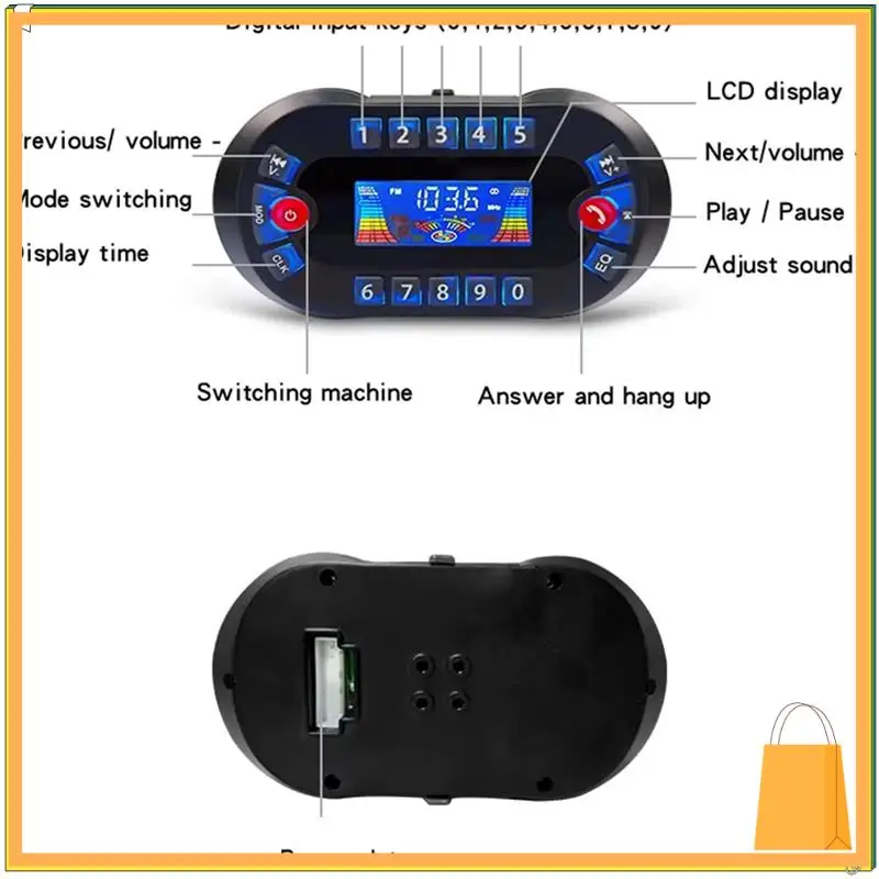 

Trending Motorcycle Bluetooth Speaker Amplifier Output 2.1A Music MP3 Player Burglar USB FM Radio Stereo Loudspeaker MT730
