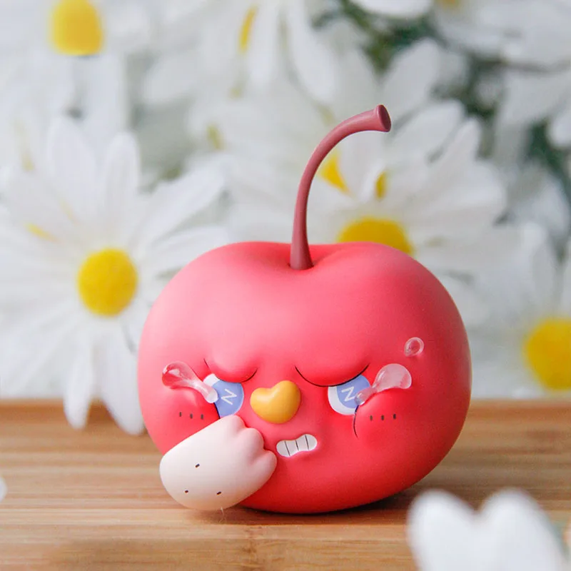 

Kawaii Fullstore Fruit Hospital Series Cherry Bomb Original Action Figure Cute Doll Model Tabletop Decoration Gift