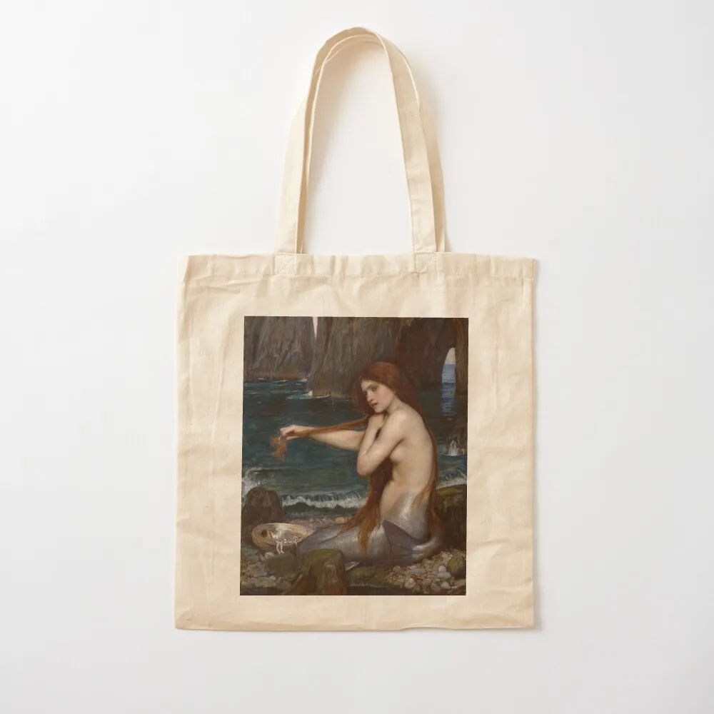 The Mermaid - John William Waterhouse Tote Bag Lady bags tote bag custom Eco bag