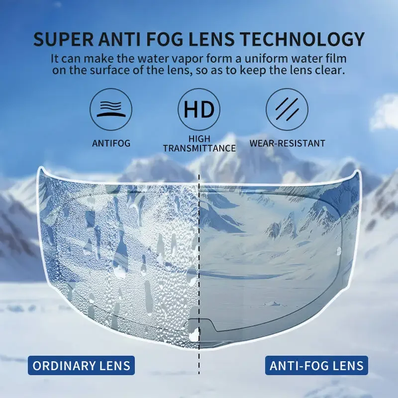 Helmet Visor for LS2 FF353 FF320 FF800 FF397 FF390 Motorcycle Double-sided Nano Anti-fog Lens for Motorbike Accessorie Glasses