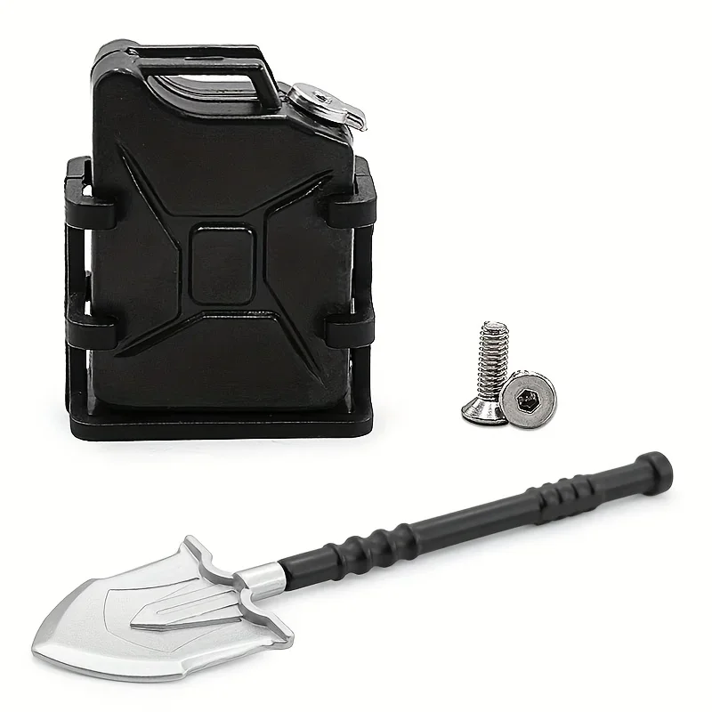 محاكاة مجرفة معدنية الديكور + دلو لسيارة 1/10 RC الزاحفة TRX4 المدافع برونكو محوري SCX10 II 90046 رانجلر RC4WD D90 #3