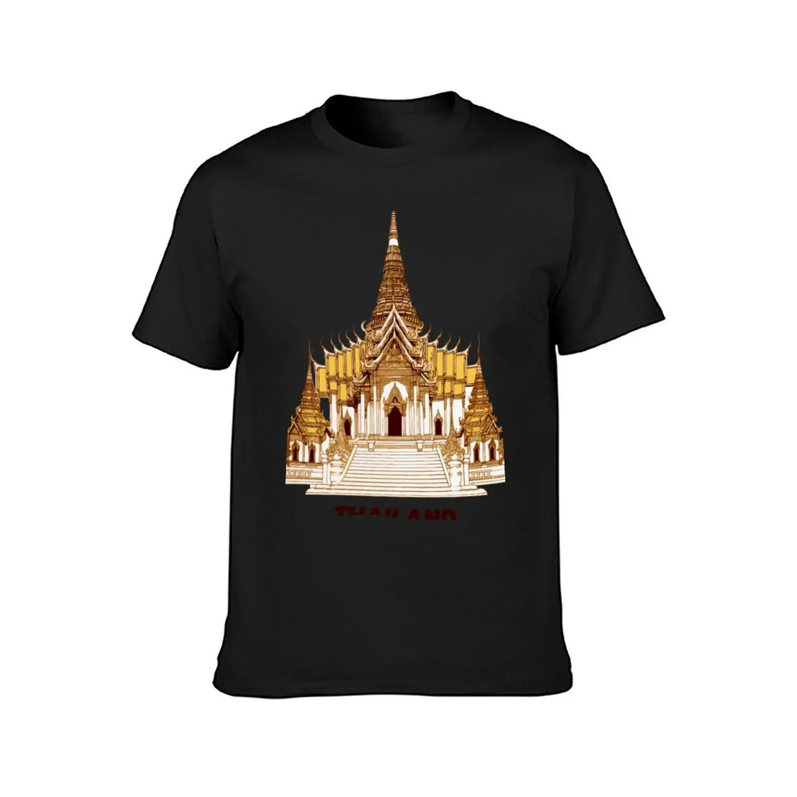 Thai temple T-shirt oversized animal prinfor boys mens workout shirts