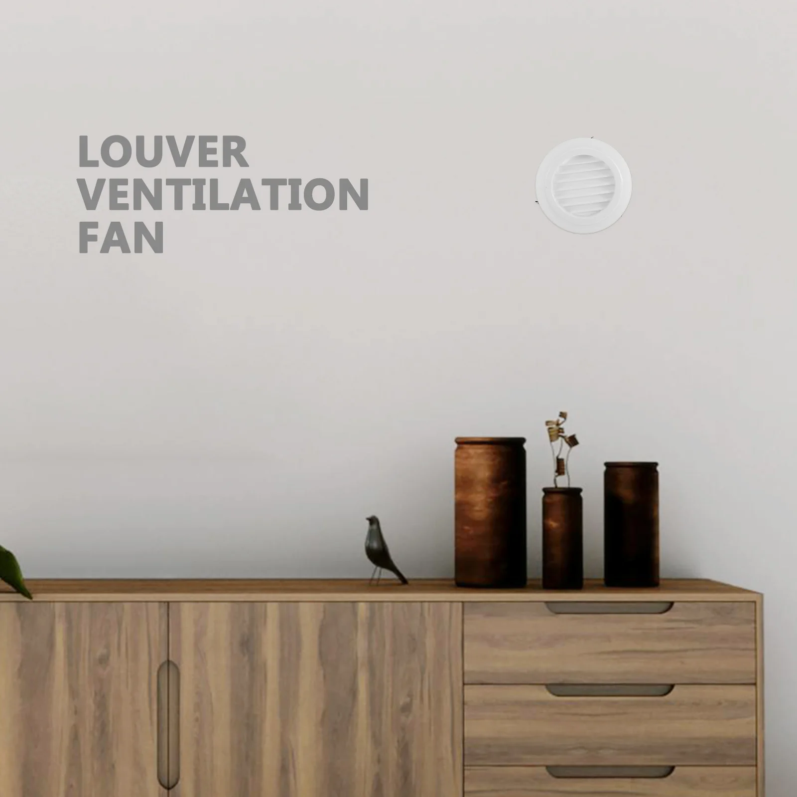 125 مللي متر غطاء فتحة التهوية المستديرة البلاستيك Louvered مصبغة للجدار Soffit التهوية Hvac الحمام العادم الحشرات الشاشة