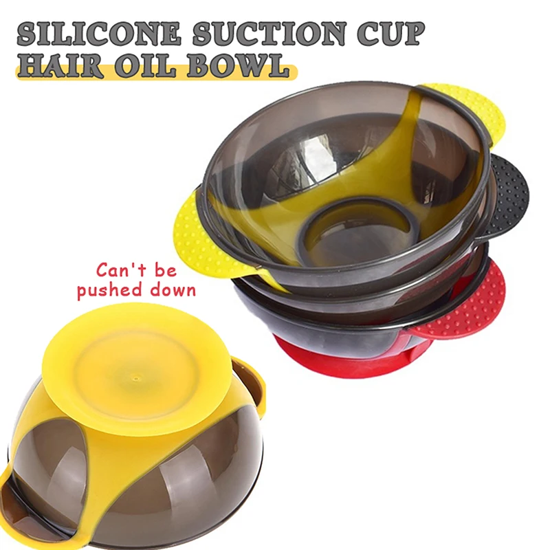 

1Pc Hair Dye Bowl With Suction Cup Hair Dye Color Mixer Bowl Professional Hair Coloring Tools Hairdressing Styling Accessories