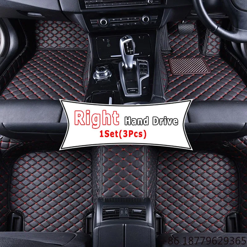 Stripe Style Artificial Leather Car Floor Mats Full Coverage SUV & Sedan Fitment 2012-2023