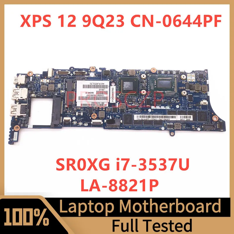 

Mainboard CN-0644PF 0644PF 644PF FOR DELL XPS 12 9Q23 Laptop Motherboard With SR0XG i7-3537U CPU LA-8821P 100% Full Working Well