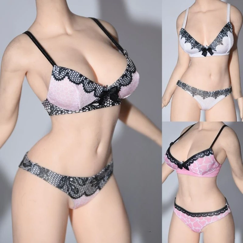 

1/6 Scale Printing Female Soldier Underwear High Elasticity Bra Clothes Model for 12" Tbl S07 Toy Figures